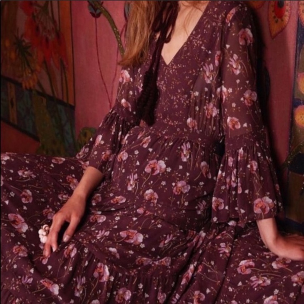 Ulla Johnson x Barney's New York Aurora Plum Silk